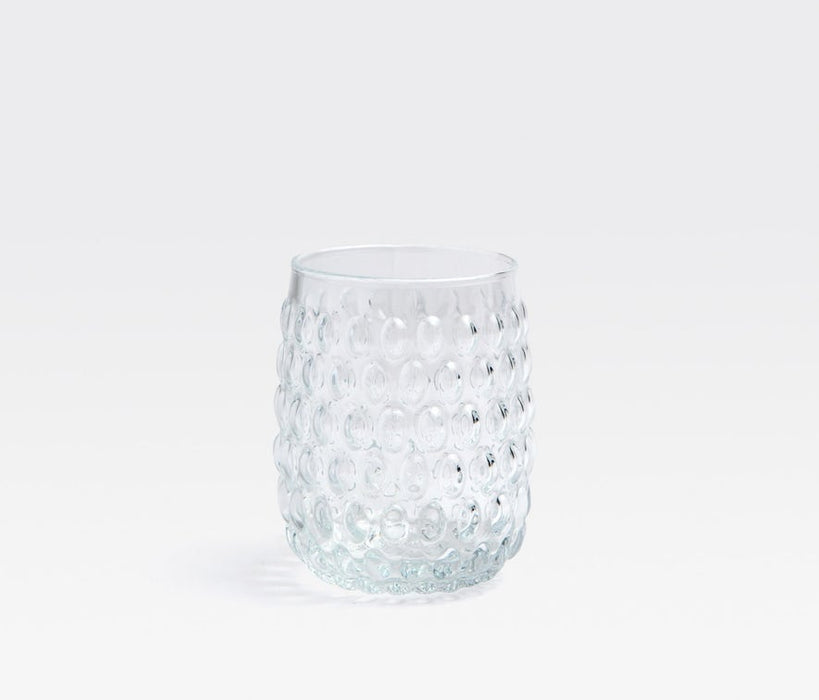 CLAIRE Clear Tumbler Glass, Hand Blown (Pack of 6)