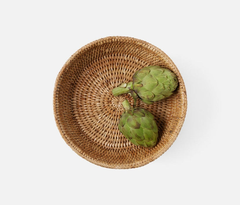 LONDYN Small Footed Serving Bowl, Rattan