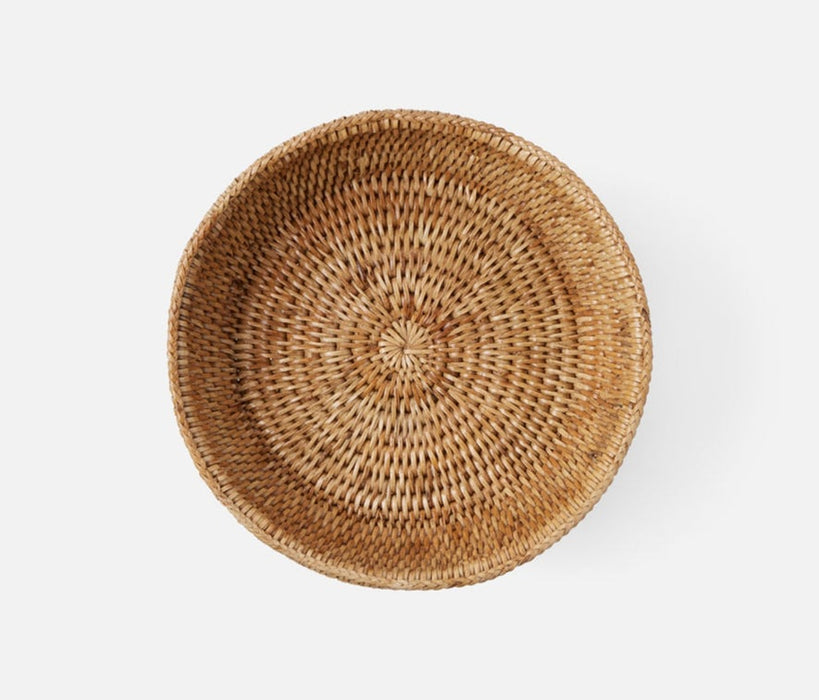 LONDYN Small Footed Serving Bowl, Rattan
