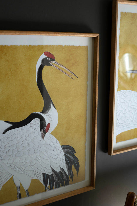 Set of 2 Framed Herons Prints