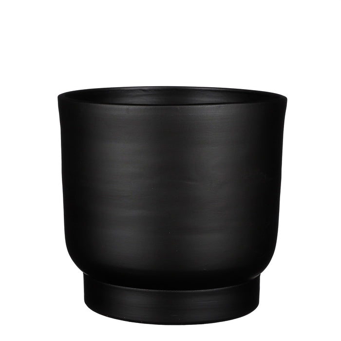 X-Large Riva Round Black Pot - Black