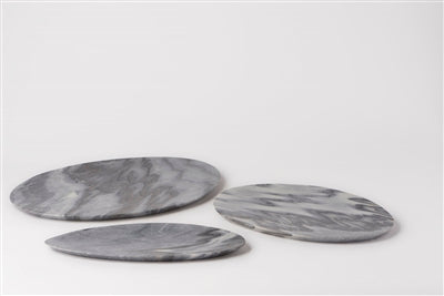 Medium Grey Stone Asymmetric Platter