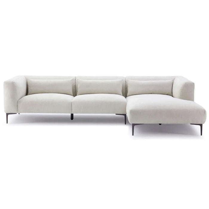 Laley L-Shaped Sectional in Cream