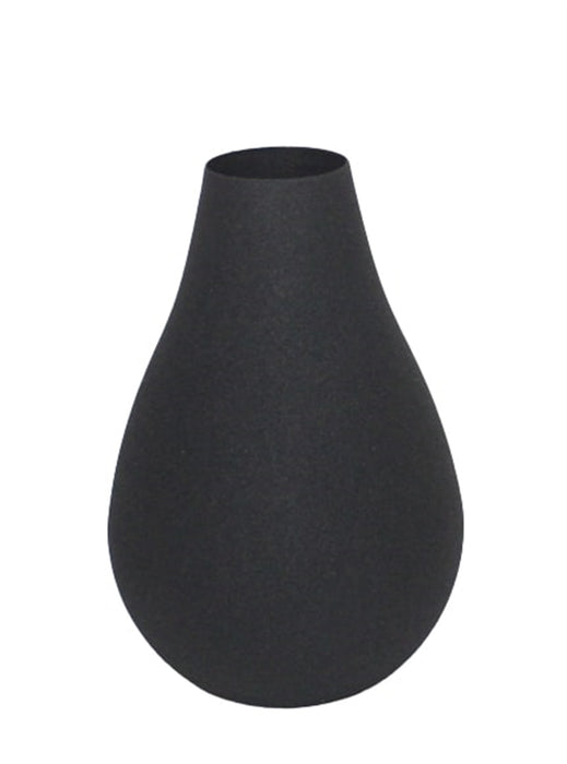 Large Black Iron Vase 7.75”H - Black