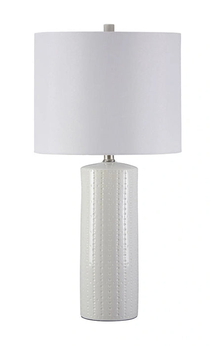 Ashley Steuben White Table Lamp Set