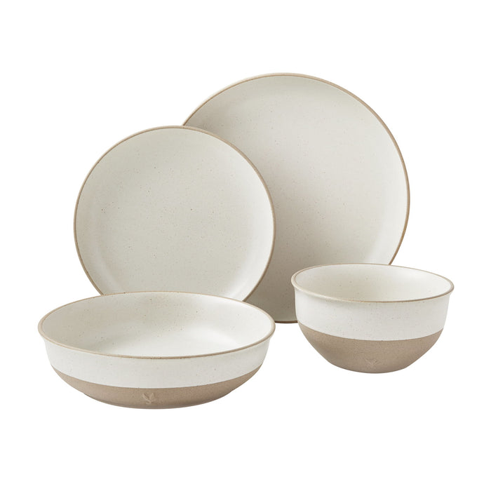 Cream 16-Piece Dinnerware Set