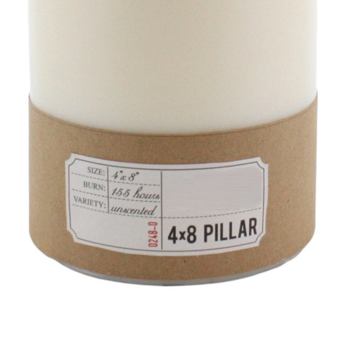 DunaWest Beige Round Palm Wax and Paraffin Candle