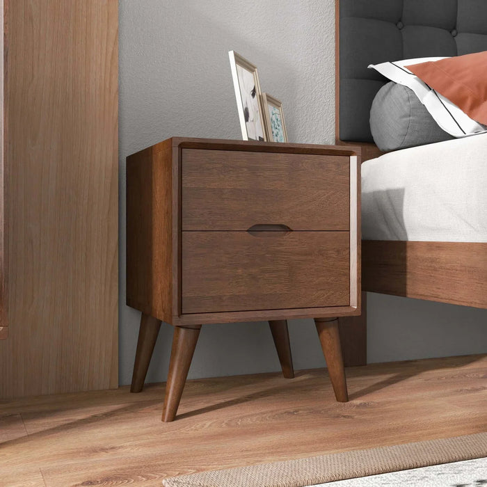 Alexandra Brown Night Stand with 2 Drawers